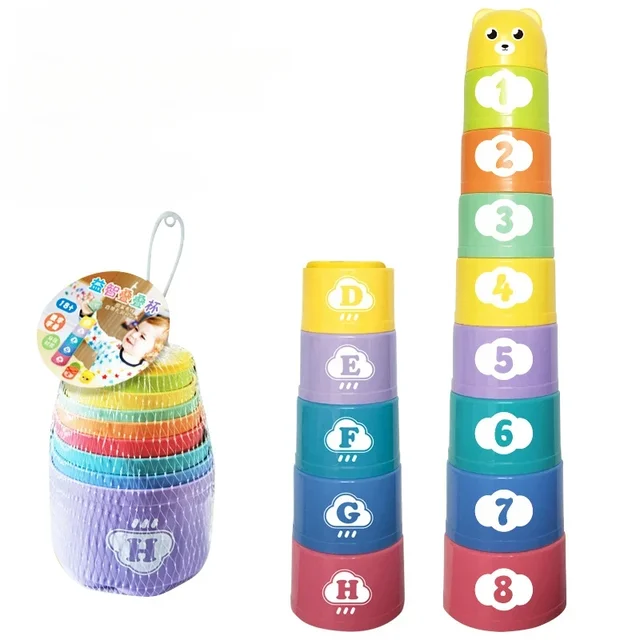 Party Games Kids Indoor - Kinder-Gehirnreaktions-Klappbecher-Spiel: Handgeschwindigkeits-Wettbewerb, Stapelspiel für Kinder, Frühpädagogisches