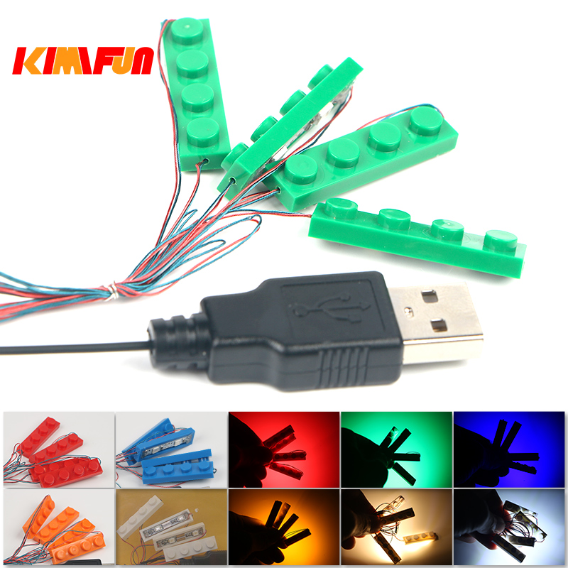 Lego Set Creator - 2 Sets 4-in-1 LED-Lichtset Baustein Stadt