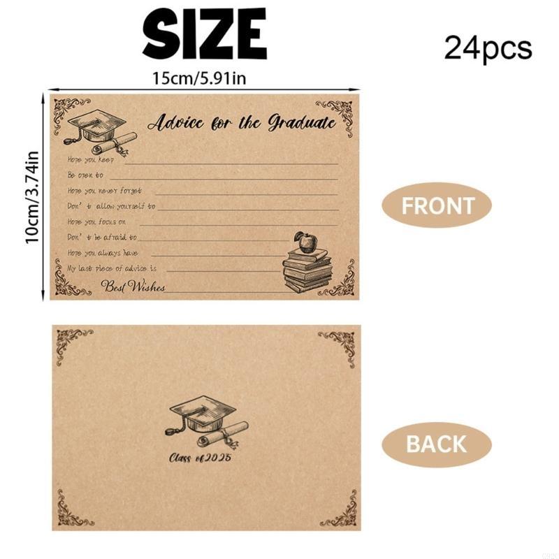 Party Games College - G92C 24PCS -Abschlussberatungskarten 6x4inch Karte für