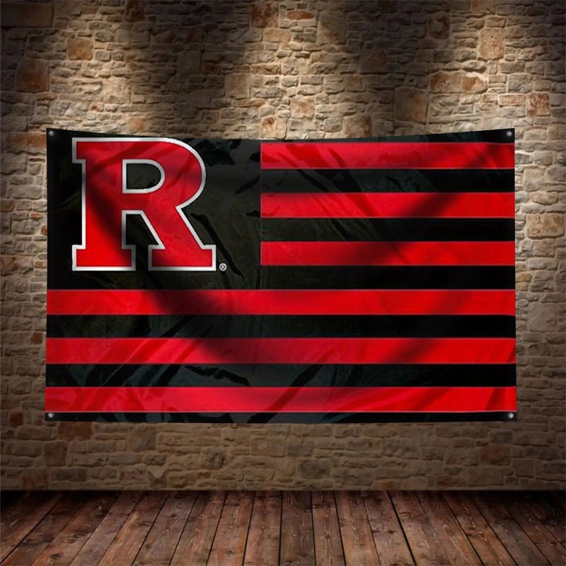Party Games College - Ultimate Sports Flaggenbanner, rot, schwarzer Buchstabe