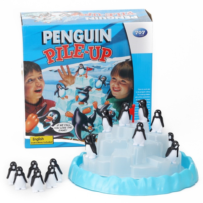 Party Games Kids Indoor - Eisberg-Pinguin-Stapelspiel, Balancier-Spielzeug, Brettspiel, Puzzle-Spielzeug, Frühpädagogisches Spiel,