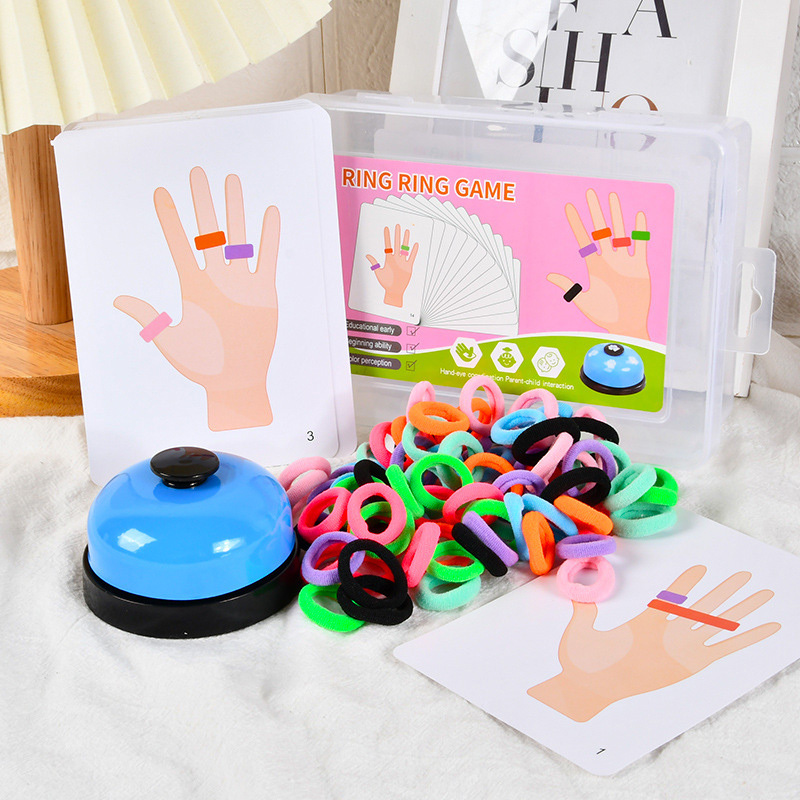 Party Games Kids Indoor - Kinder Finger Ring Brettspiel Farbe Passenden