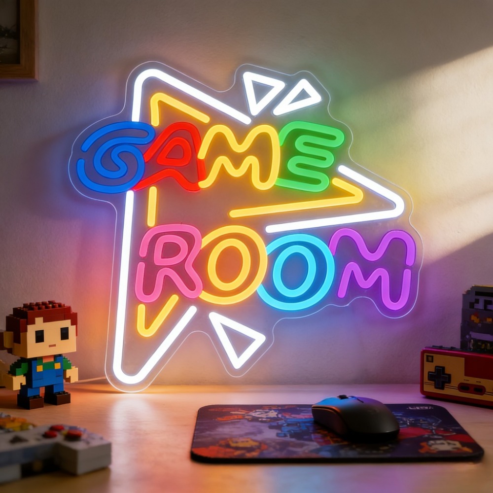 Party Games Stream - GAME ROOM LED-Neonschild Dimmbares USB-Neonlicht für