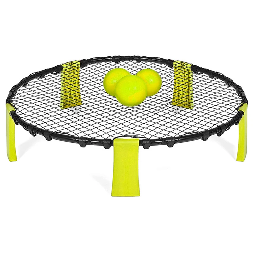 Spike Ball Game - Beachvolleyball-Set mit Netz für Outdoor-Teamsport und