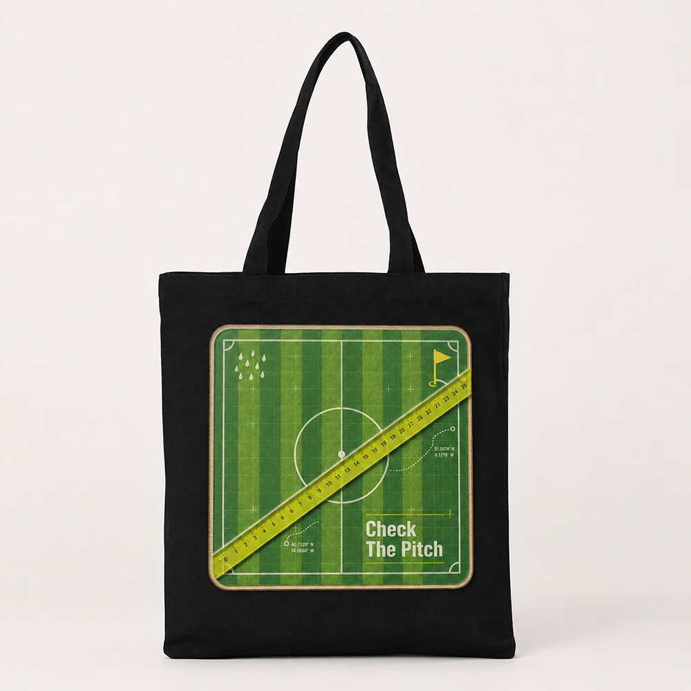 Party Games Shop - Vibe Fest Canvas-Tasche mit individuellem Fußballspiel-Print