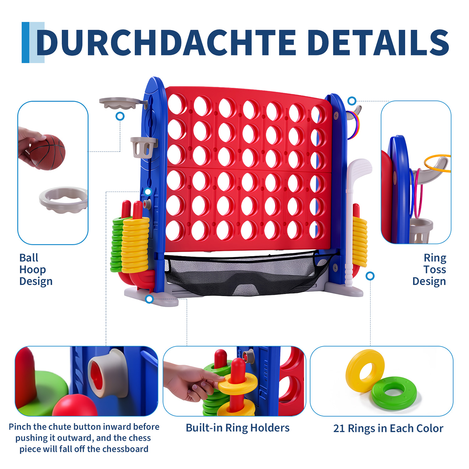 4-in-1 Riesen-Connect-Spielset – Giant Connect Four Bewertung und Preis