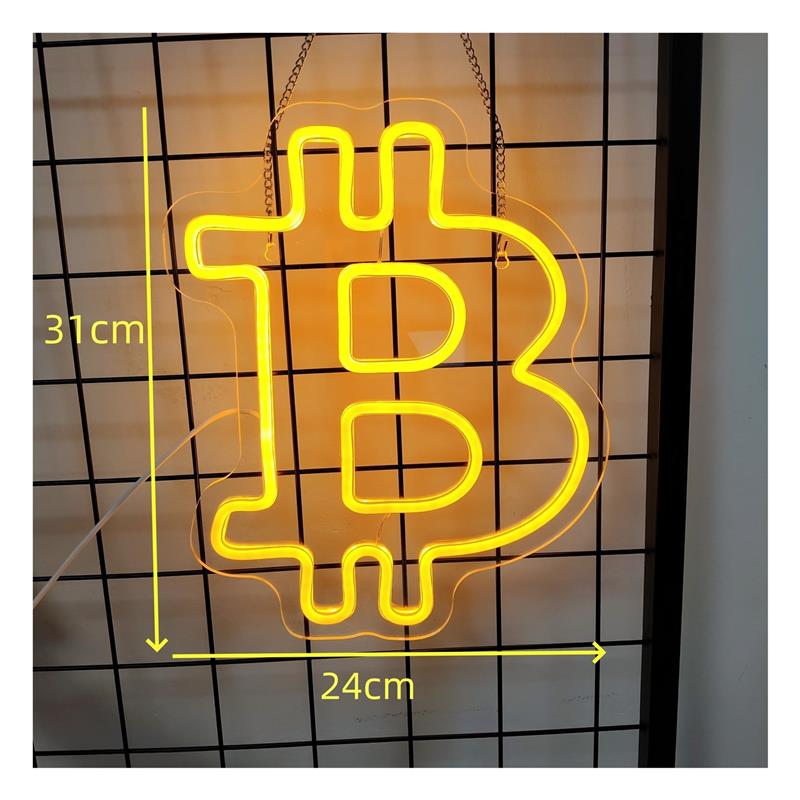 Bitcoin-Neon-Schild, Wanddekor – Party Games Shop Bewertung und Preis