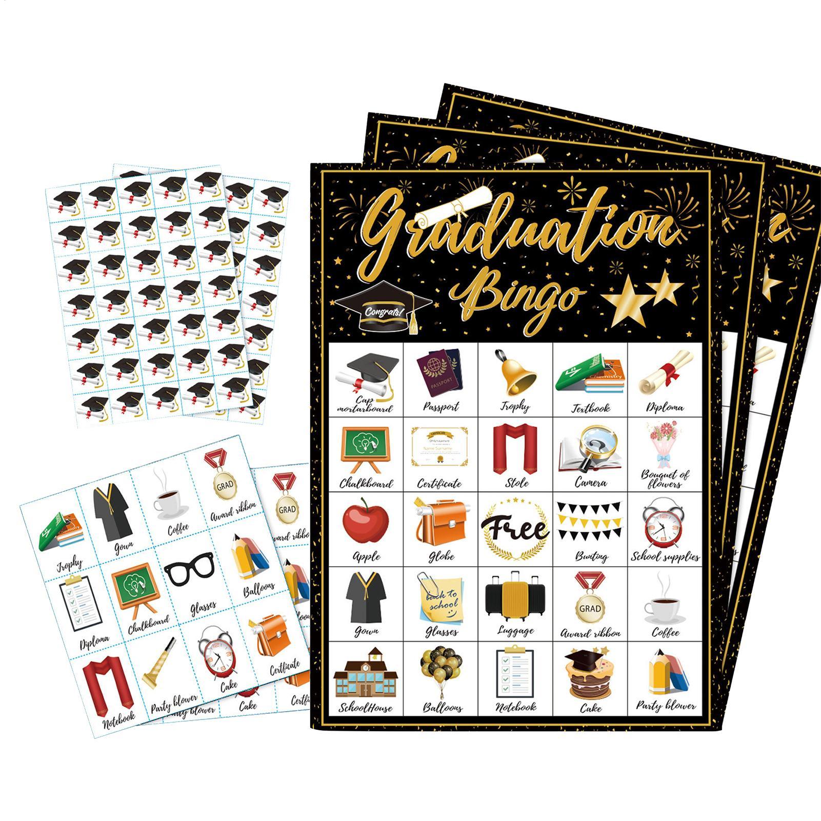 Abschlussfeier Bingo-Spielkart – Party Games College Bewertung und Preis