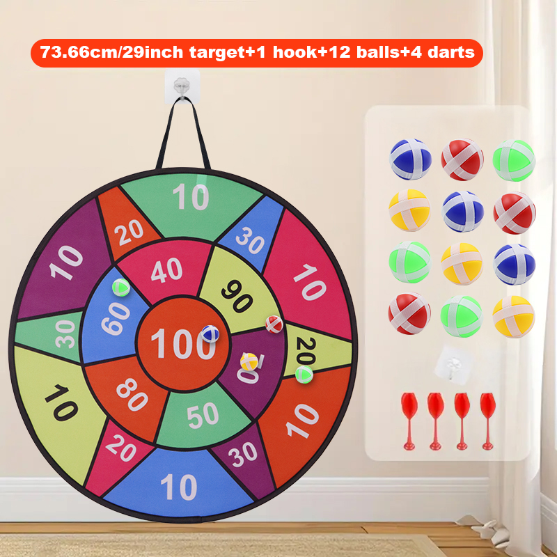 Klebrige Ball-Dartscheibe – 12 – Party Games Indoor For 6 12 Year Olds Bewertung und Preis