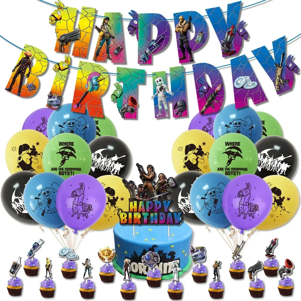 Heißes Fortnite-Themen-Set: DI – Party Games Kids Birthday Bewertung und Preis