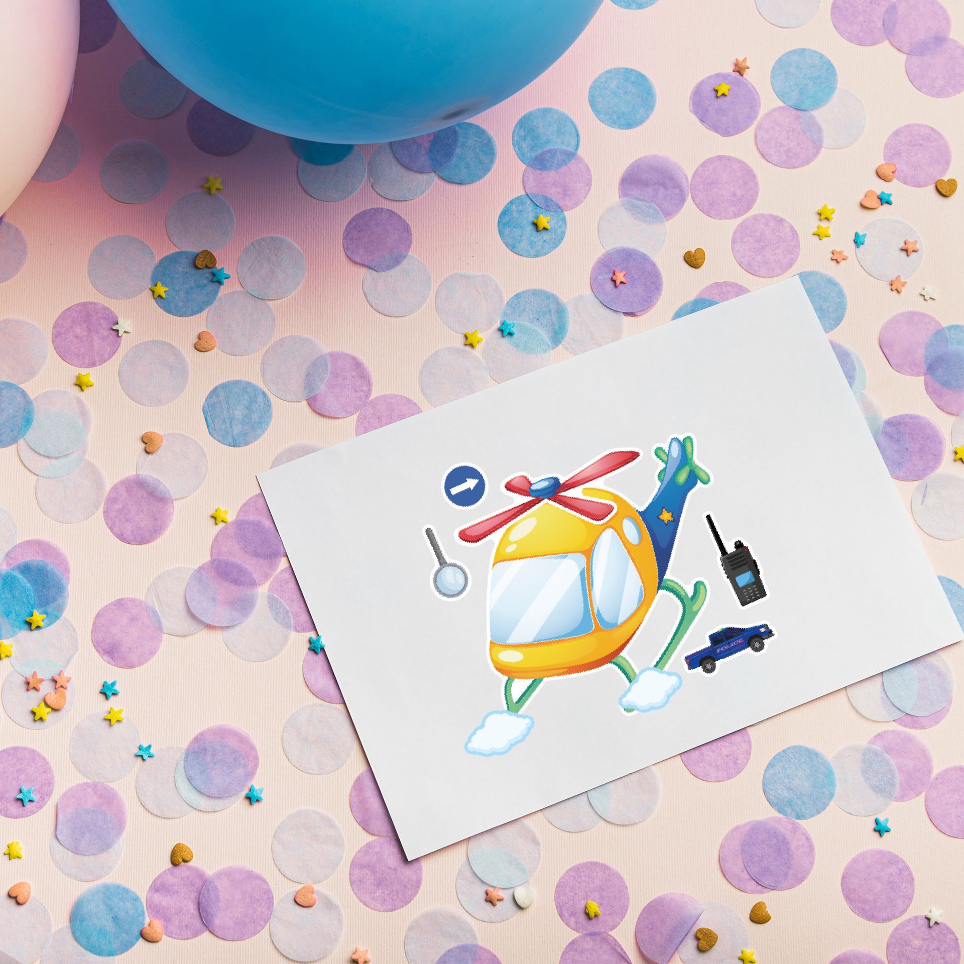 16 Blatt Cartoon Berufung Poli – Party Games Kids Birthday Bewertung und Preis