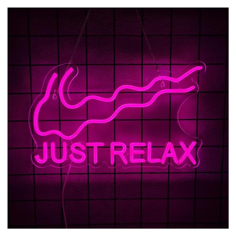 Just Relax Neon-Schildleuchte  – Party Games Shop Bewertung und Preis
