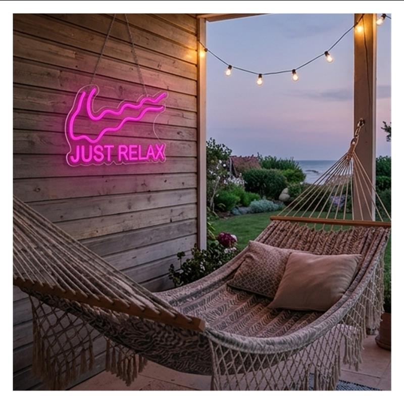 Just Relax Neon-Schildleuchte  – Party Games Shop Bewertung und Preis