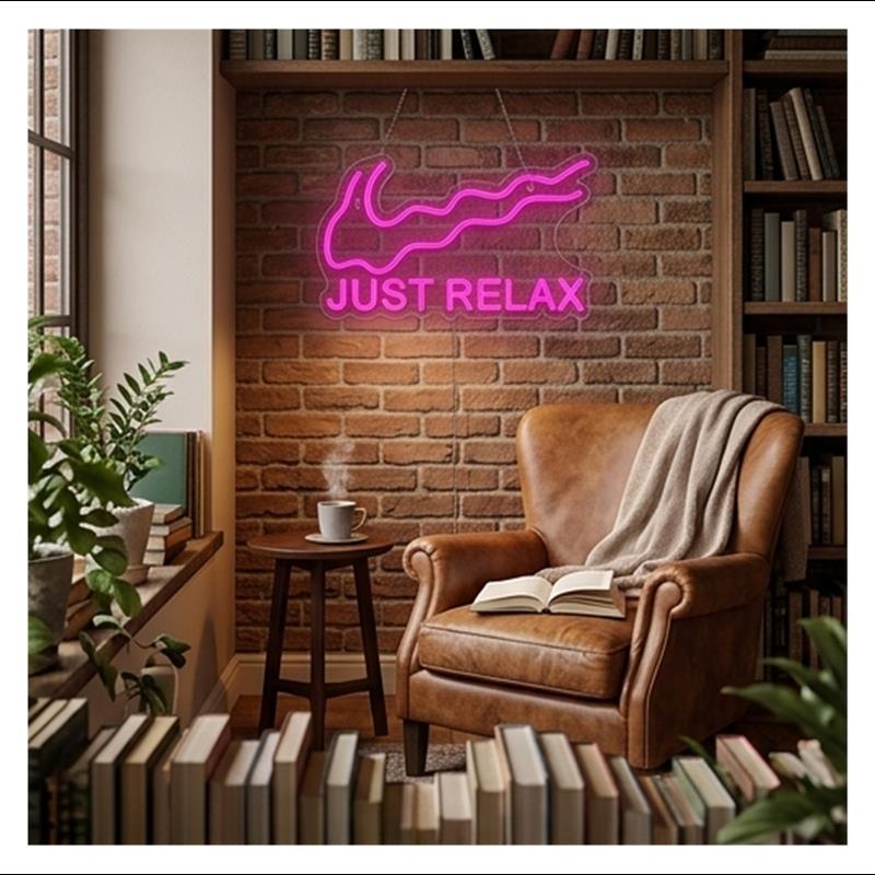 Just Relax Neon-Schildleuchte  – Party Games Shop Bewertung und Preis