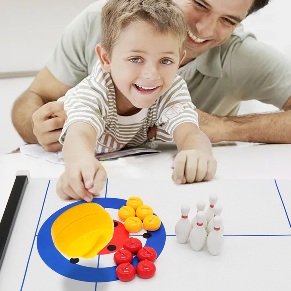 Neues Mini-Curling- und Bowlin – Party Games Kids Indoor Bewertung und Preis