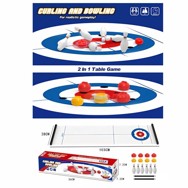 Neues Mini-Curling- und Bowlin – Party Games Kids Indoor Bewertung und Preis